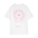 Chrome Hearts - Horseshoe Pink Cross Fleur Pin T-shirt White