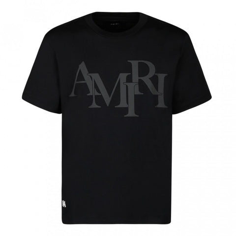AMIRI Staggered Logo T-Shirt Black