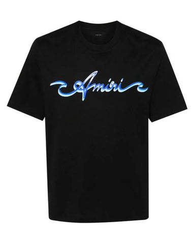AMIRI Logo-Print Cotton T Shirt Black