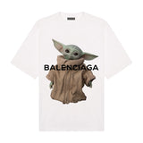Balenciaga Baby Yoda Short Oversized Tshirt White