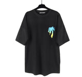 Palm Angels Sprayed Palm Logo Over T-Shirt Black