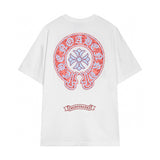 Chrome Hearts - Horseshoe Red T-Shirt White