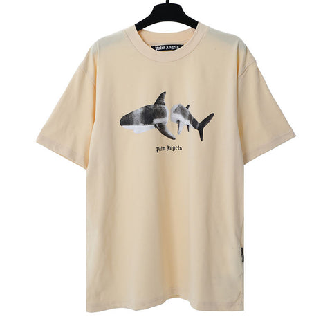 Palm Angels Shark Classic T-Shirt Beige