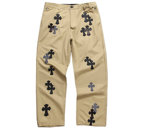 Chrome Hearts Cross Patch Carpenter Pants