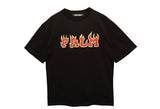 Palm Angels Flames Vintage T-Shirt Black
