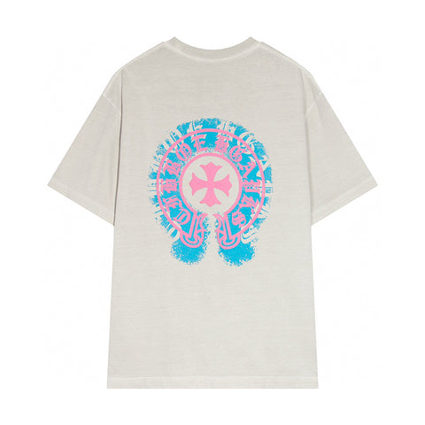 Chrome Hearts - CH Logo Neon T Shirt White