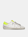 Golden Goose Super-Star fluorescent yellow heel tab and sole