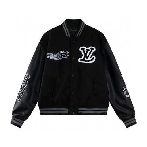 Louis Vuitton Basketball Varsity Jacket Black