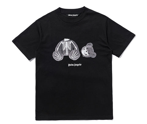 Palm Angels Skeleton Bear T-Shirt Black
