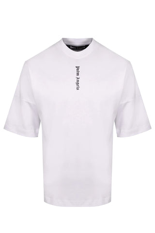 Palm Angels Vertical Logo T Shirt White