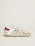 Golden Goose Super-Star Penstar white leather and suede with gold laminated leather star