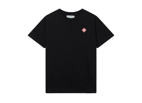 CASABLANCA Diamond Logo Patch T-Shirt Black