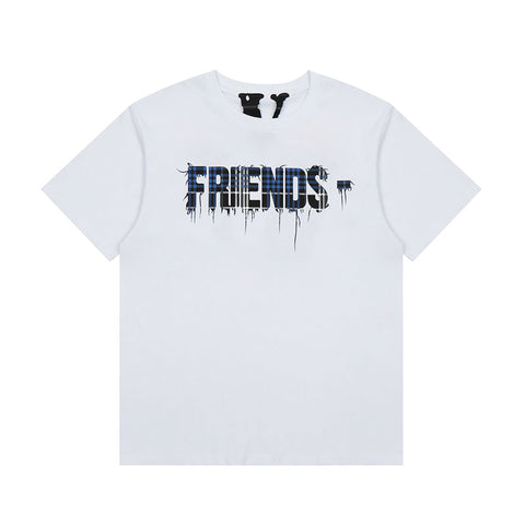 Vlone Logo FRIENDS T-shirt White/Blue