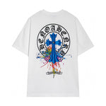 Chrome Hearts - Logo Cross Splash Color T-Shirt White