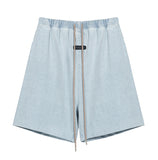 Fear of God Essentials Relaxed Short Light Wash Denim