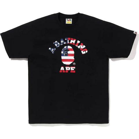 BAPE US Limited Collection College T-Shirt Black