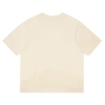 AMI Paris Oversized Logo-Appliquéd Cotton-Jersey T-Shirt Cream