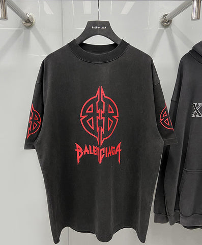 Balenciaga Metal BB black crew-neck t-shirt