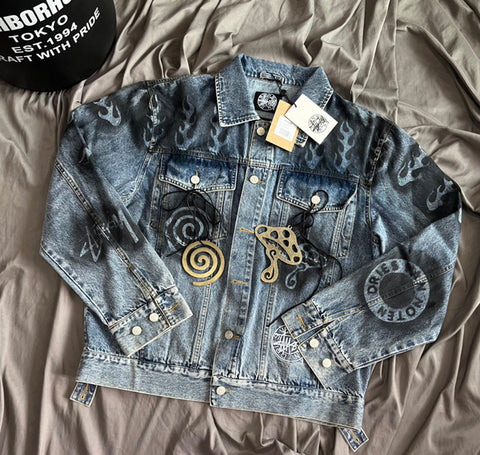 Stüssy x Dries van Noten – Stencil Denim Jacket – Tenisshop.la