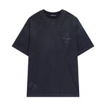 Chrome Hearts - Leather Horseshoe Cross Logo Shirt Black