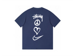 Nike x Stussy Peace, Love, Swoosh T-shirt Navy