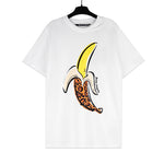Palm Angels Leopard Banana T-Shirt White