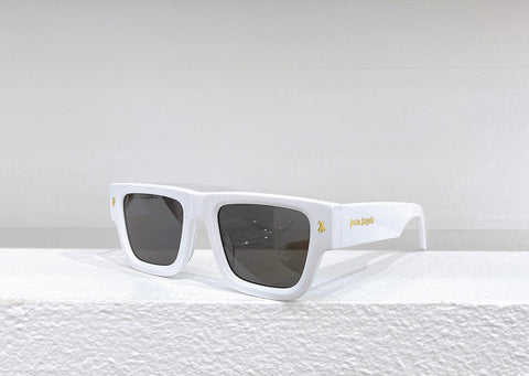 Palm Angels Palisade Square Sunglasses White