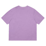 AMI Paris Oversized Logo-Appliquéd Cotton-Jersey T-Shirt Lilac