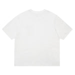 AMI Paris Oversized Logo-Appliquéd Cotton-Jersey T-Shirt White/Black