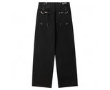 Balenciaga PIERCED BAGGY PANTS IN BLACK