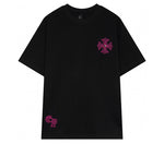 Chrome Hearts - Horseshoe Pink Cross Fleur Pin T-shirt Black