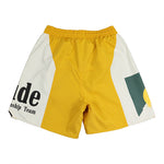 Rhude Panel Logo Shorts Yellow/White/Multi