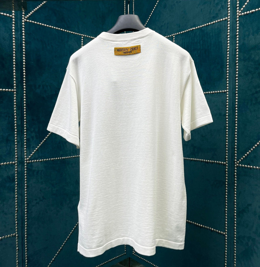 Louis Vuitton Short Sleeved Crewneck tee shirt white sz L