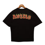 Palm Angels Flames Vintage T-Shirt Black