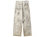 Balenciaga Graffiti Denim Pants