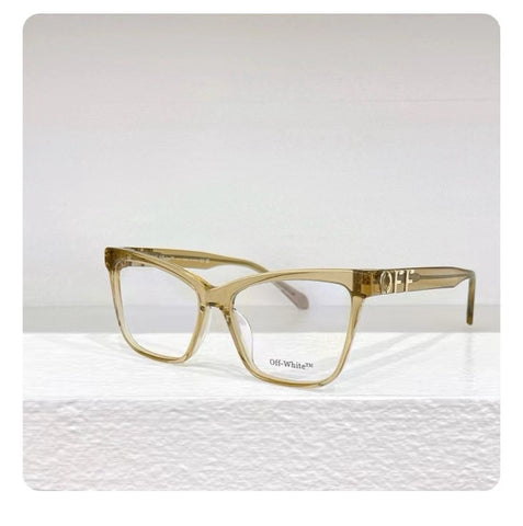 Off-White Eyewear butterfly-frame Glasses Caramel