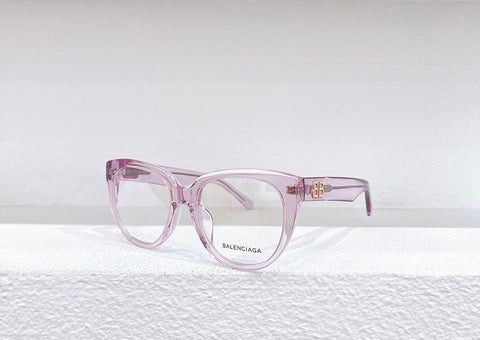 Balenciaga BB0131O Sunglasses Transparent Pink
