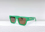 Palm Angels Palisade Square Sunglasses Green