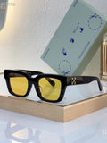 OFF WHITE Virgil OERI126 Square Sunglasses Black/Yellow