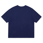 AMI Paris Oversized Logo-Appliquéd Cotton-Jersey T-Shirt Navy