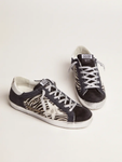 Golden Goose LAB Limited Edition Super-Star sneakers in denim, zebra-print pony skin and suede