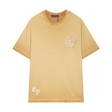 Chrome Hearts - Cross Logo Washed T Shirt Kakhi