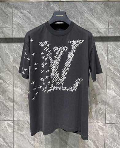 Shop Louis Vuitton MONOGRAM 2021-22FW Lv Planes Printed T-Shirt