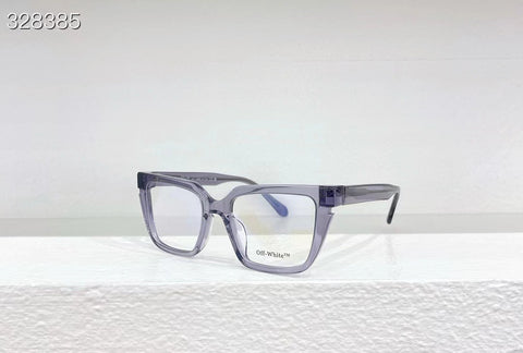 Off-White Style 52 Glasses Transparent Violet