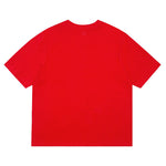 AMI Paris Oversized Logo-Appliquéd Cotton-Jersey T-Shirt Red