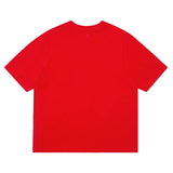 AMI Paris Oversized Logo-Appliquéd Cotton-Jersey T-Shirt Red