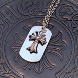 Chrome Hearts - Cross Dog Tag Necklace