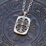 Chrome Hearts - Sterling Silver Keeper Pendant With Cable Chain Designer