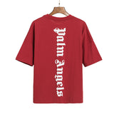 Palm Angels Vertical Logo T Shirt Red