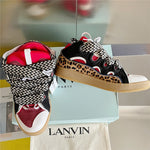 Lanvin Curb Sneaker Black, Burgundy, & Leopard